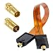 Produktbild HB Digital SAT Fensterdurchführung High-Quality GOLD + Antennen Adapter Set VERGOLDET- IEC Antennen-Stecker (männlich) und IEC Antennen-Buchse (weiblich) auf F-Stecker (SAT, männlich) für Fenster und Türen Ultra Flach