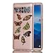 Produktbild Hülle Silikon für Huawei Mate 10 Pro,Glitzer Hülle für Huawei Mate 10 Pro,Leeook Luxus Elegante Bling Funkeln Glänzend Glitzer Bunt Schmetterling Muster Weich Transparent Kristallklar Ultra Thin Dünn Schutzhülle Protective Skin Back Shinning Cover Etui Schale für Huawei Mate 10 Pro + 1 x Schwarze Eingabestift-Bunt Schmetterling