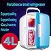 Produktbild Lh$yu 4L Car Home Mini Mini Fridge Small Home Refrigeration Car Refrigerator Cooler Size 22 * 17.5 * 22cm Power 45W, 4l mute red (for car use) Good Quality