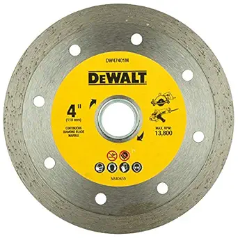 DEWALT DW47401M-IN 4''/100 mm Continuous Diamond Marble Cutting Blade