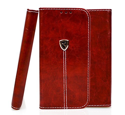 Galaxy A7 2017 Case, Samsung A720 Leather Case, Samsung Galaxy A7 2017 Wallet Case, BONROY Premium Samsung Galaxy A7 (2017) A720 Case Vintage Peace Pigeon Pattern PU Leather Flip Stand Wallet Cover With Cash / Card Slots Protective Case for Samsung Galaxy A7 (2017) A720 - Red