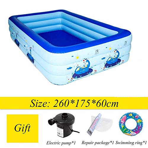 Zhkgang Piscine Gonflable Accueil Enfants épaississement Pataugeoire