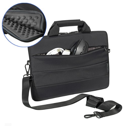 PEDEA Ultrabook / Notebook Tasche schwarz für 13,3 Zoll (33,8cm) mit Zubehörfach - 2