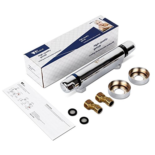 Amzdeal Brausethermostat Duschthermostat mit Kupferspule mit Safestop Vermeidung der Temperaturschwankungen,Wassertemperatur 20-50 Grad - 7