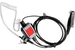 Retevis EA110M Walkie Talkie Auricular IP66 Auricular Impermeable Tubo de Aire Oculto Compatible con Ailunce HD1 Radio DMR HD2 HA1UV RT648 RT29 RT647 Walkie Talkies (1 Pieza)