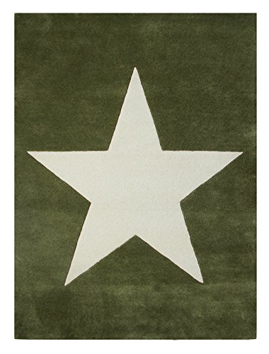 Lorena Canals Wool Rug Star (Military Green)