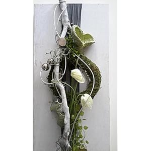 Wand-Deko grün-weiß