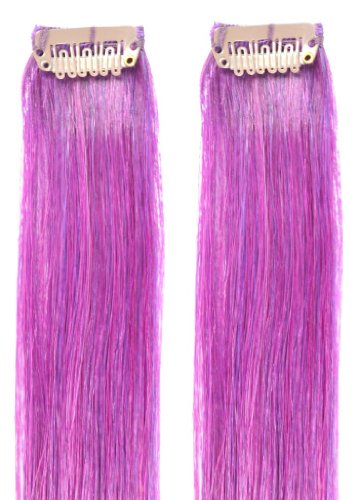 100% Human Hair Streaks, add HIGHLIGHTS to your Hair, 18 inch, Deluxe, Quality A Clip-in Hair Extensions.