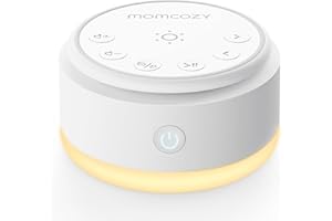 Momcozy Máquina de Sonido para Bebé-20 Sonidos Relajantes y Luz Táctil Ruido Blanco Portátil para Niños y Adultos, Temporizador de Dormir y Memoria | Compañero de Viaje Ideal |Shower Gifts