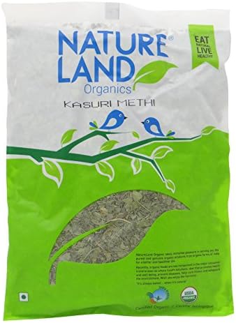 NatureLand Organics Dried Fenugreek (Kasuri Methi) 1.76 Ounce - USDA Certified