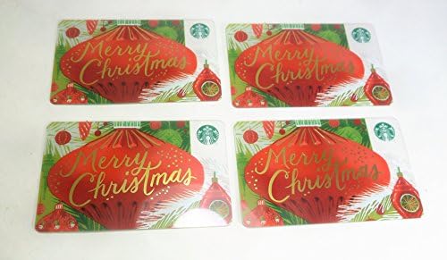 STARBUCKS CYPRUS 4 *COLLECTIBLE ONLY - NOT FOR USE* NEW CARDS MERRY CHRISTMAS 2017