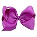 4.5" Solid Baby Girls Clip Hair Bows Large Set Of 16 Color