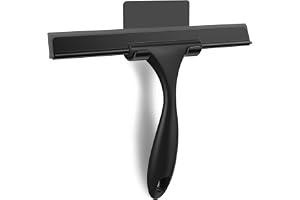 SetSail Shower Squeegee for Glass Doors Stainless Steel Squeegee for Shower Glass Door All-Purpose Window Squeegee for Home, Tile Shower Walls, Bathroom Cleaning 10-Inch