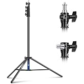 NEEWER 9.8ft/3m Light Stand with Air Damping, Resistant Metal | Photography Tripode, 1/4" to 3/8" Reversible Spigot, 3 Way Mo