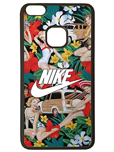 Funda de Movil Carcasa de Moviles Fundas Carcasas de TPU Compatible con el movil Huawei p10 Lite Nike Flores