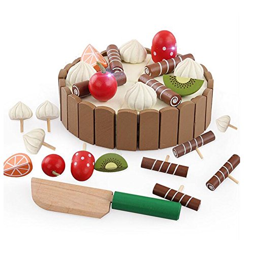 Preisvergleich Produktbild Kuchen Kinderküche Gemüse Kunststoff Obst Pädagogisches Küchenspielzeug Schneiden Lebensmittel Lernen Spielzeug CFZHANG