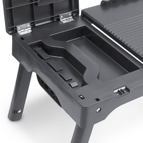 Relaxdays 10017196 Laptoptisch mit Licht und USB-Anschlüssen – höhenverstellbares Laptoptablett - 8