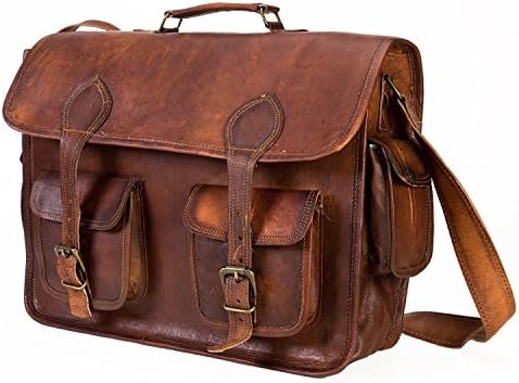 * S-Bazar *Handmade Vintage Style Camera Bag/ Messenger/ Camera Briefcase/camera Messenger Bag/dslr Bag (Dark Brown)