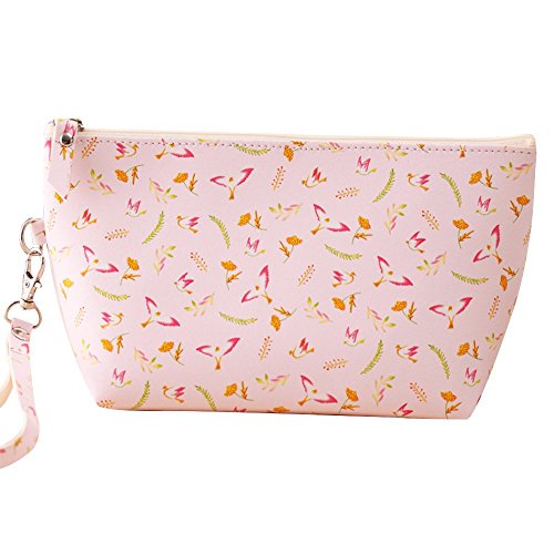 Contever® Protable Cute PU Wash Bag Make-up Storage Bag Toiletry Travel Hand Bag For Women Lady Girl Size:13cm x 22cm - Style 1
