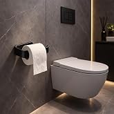 Alper Bathroom Adhesive Luxury Design Laminated Toilet Paper Black
