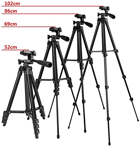 Mejor Tripode Movil,Trípode de cámara 42 Pulgadas de Aluminio Ligero
Trípode Teléfono para Smartphone Iphone ,Soporte Flexible con el
Obturador Alejado de Bluetooth(Negro) en Amazon