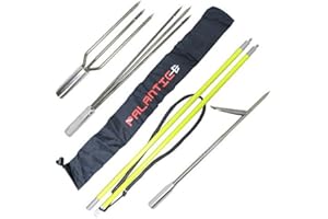 Scuba Choice Spearfishing 5' Fiber Glass Travel 2piece Hawaiian Sling Pole Spear 3 Tips Set