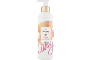 Pantene Pro-V Crema Styling+ Termoprotettore Ricci Naturali, Senza Risciacquo, Nutriente, Con Olio Di Cocco, Per Controllo Del Crespo E Ricci Morbidi E Idratati, 235ml