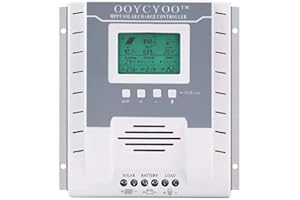 OOYCYOO MPPT Regolatore di carica solare 60 Amp 12 V/24 V auto, regolatore di carica MPPT 60 A max. input PV 100 V, funzionamento con batterie al piombo acido e al litio