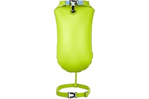 DPSLOOPM Nuoto Boa, Boa Galleggianti, Boa Gonfiabile da Nuoto, per Triathlon, Snorkeling, Nuoto in Acque Libere, Altamente Visibile, con Cintura Regolabile