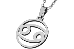 ZENSE - Ciondolo Zodiaco del Cancro per uomo ZP0237 - Con catena 51 cm