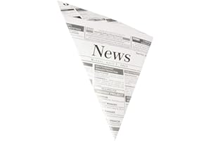 VEPATIM 100 Spitztüten Pergamentersatz fettdicht 23x23x33cm 250gr. Zeitungspapier