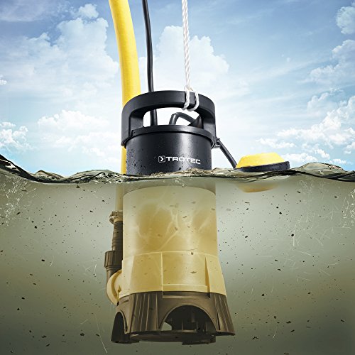 TROTEC TWP 4025 E Schmutzwasser Klarwasser Tauchpumpe, 400 Watt Leistung, bis zu 7.500 Liter Wasser (max. 5 m Tiefe) , Fremdkörper bis 25 mm, Automatisches Ein- und Ausschalten dank des stufenlos einstellbaren Schwimmschalters - 8