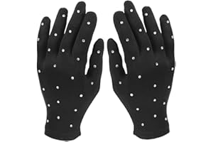 BESPORTBLE Guanti Pattinaggio con per e Guanti Opachi Elasticizzati per e Spettacoli su Ghiaccio Adatti Tutte Età