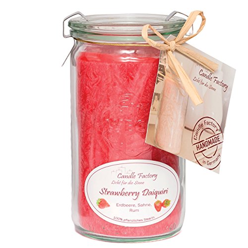 Candle Factory Duftkerze, 15 x 7 x 15 cm, strawberry daiquiri