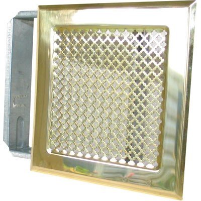 Dmo - DMO - Grille de cheminée avec précadre 170 x 170 mm couleur laiton