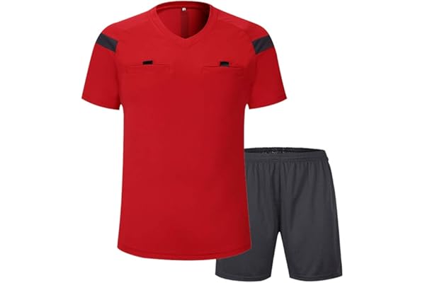 Shinestone - Maillot d’arbitre de football à manches courtes .