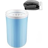 Lzansuii Pulitore della Zampa del Cane, Tazze Pulizia Zampa Portatile (1 Asciugamano, 1 Spazzolino denti) Dog Paw Cleaner in 