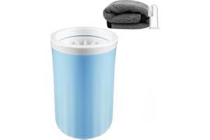 Lzansuii Pet Paw Cleaner Portable Dog Cat Foot Cleaner Cup Kits (1 Towel, 1 Pet Toothbrush) Brush with Removable Soft Silicone Bristles for Cleaning Dirty and Muddy Pet Paw (Large)