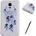 Produktbild Samsung Galaxy Note 3 Case,Feeltech [Crystal Clear] Premium Slim Shockproof Shell [Non Slip] [Drop Protection] Flexible Transparent Protective Ultra Thin Soft Gel TPU Silicone Bumper Cover Luxury Fashion Colorful Cute Pattern Design Frame Anti-Scratch Perfect-Fit Back Case [Free 2 in 1 Black Stylus Pen] For Samsung Galaxy Note 3 - Blue Dream Catcher
