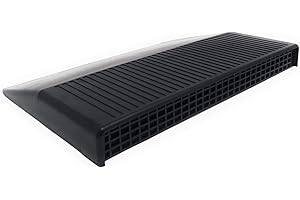 RICAMBIT Presa Aria Griglia Cofano Anteriore compatibile con FIAT Panda dal 1980 al 2003 (141 141A) + Kit Montaggio - Universale Nera