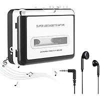 Magnétophone Portable et Cassette Audio, Walkman et convertisseur de Cassette Audio en fichiers MP3 numériques Via USB…