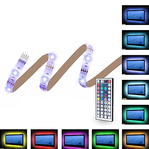 Preisvergleich Produktbild [LED Streifen] Led TV Hintergrundbeleuchtung,DELICACY 2M USB Led Beleuchtung Hintergrundbeleuchtung Fernseher USB für 40 bis 60 Zoll HDTV,TV-Bildschirm und PC-Monitor