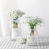 5. Si te gustan nuestras flores artificiales, no necesitas ninguna preocupación, cada uno de nuestros gimpsophila está hecho a mano por artesanos experimentados, y proporciona un servicio de devolución incondicional de 30 días, sólo para la experiencia de compra que comprará flores artificiales para ti.