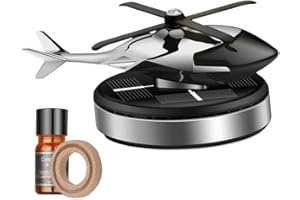 LUCKKY Car Aromatherapy Solar Helicopter Decoration,Auto Lufterfrischer Deko,Helikopter Solar Auto Lufterfrischer Rotation Aromatherapie Diffusor Ornament,Auto Duft Auto Lufterfrischer Auto Parfüm (Blau)