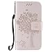 Produktbild Nancen Tasche Hülle für Samsung Galaxy J1 / SM-J100F (4,3 Zoll) Flip Schutzhülle Zubehör Lederhülle mit Silikon Back Cover PU Leder Handytasche im Bookstyle Stand Funktion Kartenfächer Magnet Etui Schale