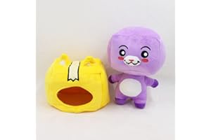 MAOMOTO Foxy and Boxy Rocky Box Soft Stuffed Plushies with Removable Cartoon Robot Doll Soft Toy for Gifts Kids and Fans (Foxy)