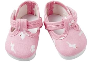 FRILLY LILY Dolls Gingham shoes with Little Daisy's large size 8.2 x 4.2 cm To Fit Dolls Such as 43 cm Baby Annabell and Tiny Treasures