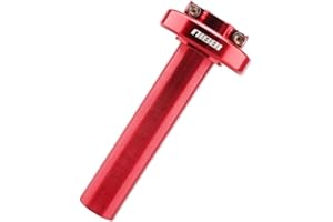 NIBBI Motorcycle Throttle Assembly,High Sensitivity Short Stroke Light Control Motocross Twist Throttle Handlebar,Throttle Tube Fit Dirt Bike Motocross,Pit BIke Assembly,Mini Bike(Red)