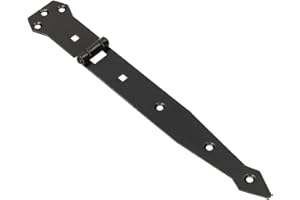 KOTARBAU® 2er Set Werfgehänge 250 mm Türband Torscharnier Pulverbeschichtet Ladenband Kreuzgehänge Türscharnier Band Scharnier Schwarz Rostfrei Top