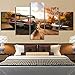 Produktbild fenshop 5 Stück Forza Horizon 4 Spiel Poster Gemälde Autorennen Bilder Landschaft Wandmalereien Leinwand Kunst Für Wohnkultur Kunst-Kein Rahmen